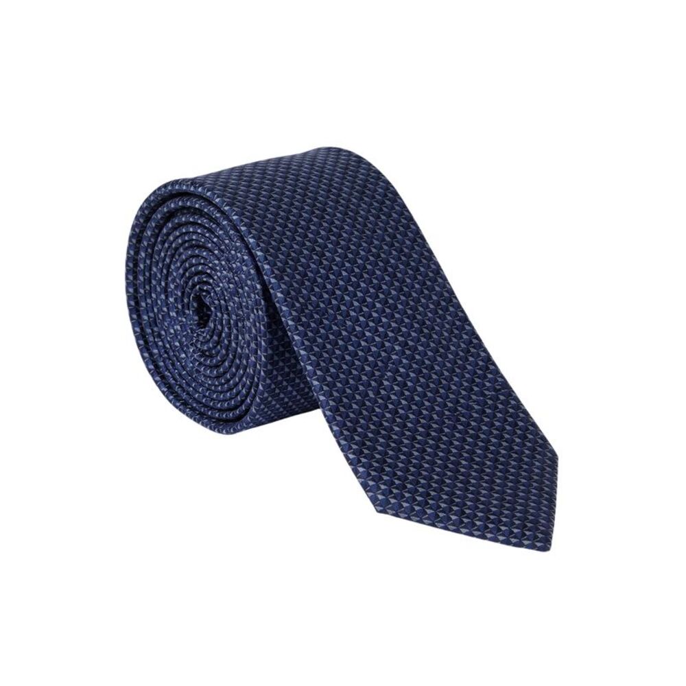 Canali Purple Geometric Pattern 100% Silk Tie